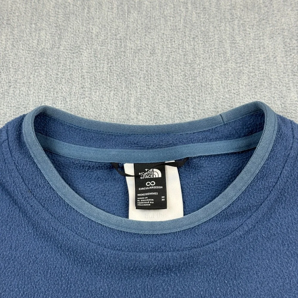The North Face Sweatshirt Mens Medium Blue Alpine Polartec 100 Crewneck‎ Fleece
